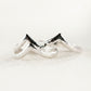 Sale - Silver Chevron Stacking Ring - Ano'i