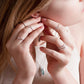 Sale - Silver Chevron Stacking Ring - Ano'i