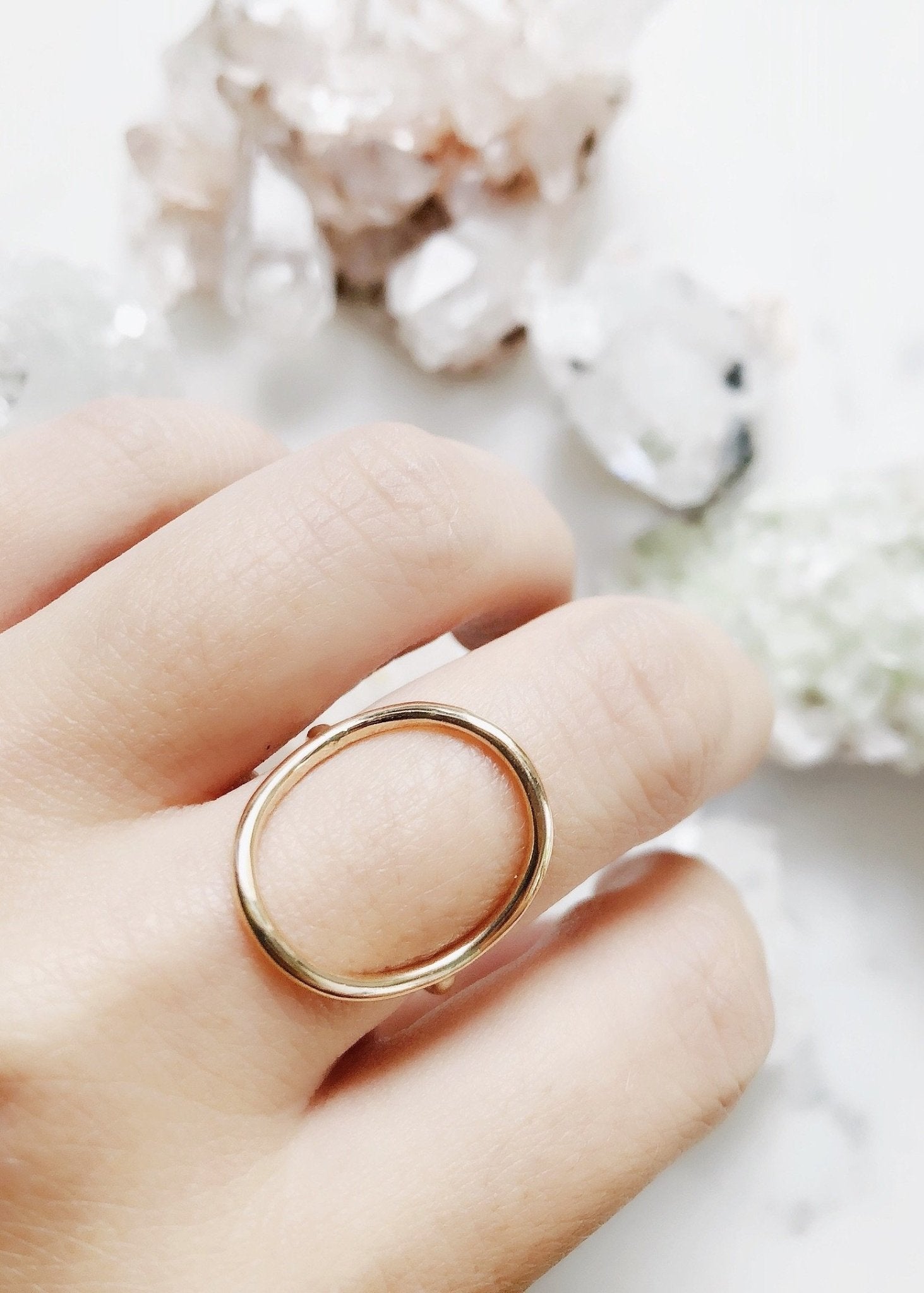 Gold Circle Ring - Pomaika'i - Ke Aloha Jewelry