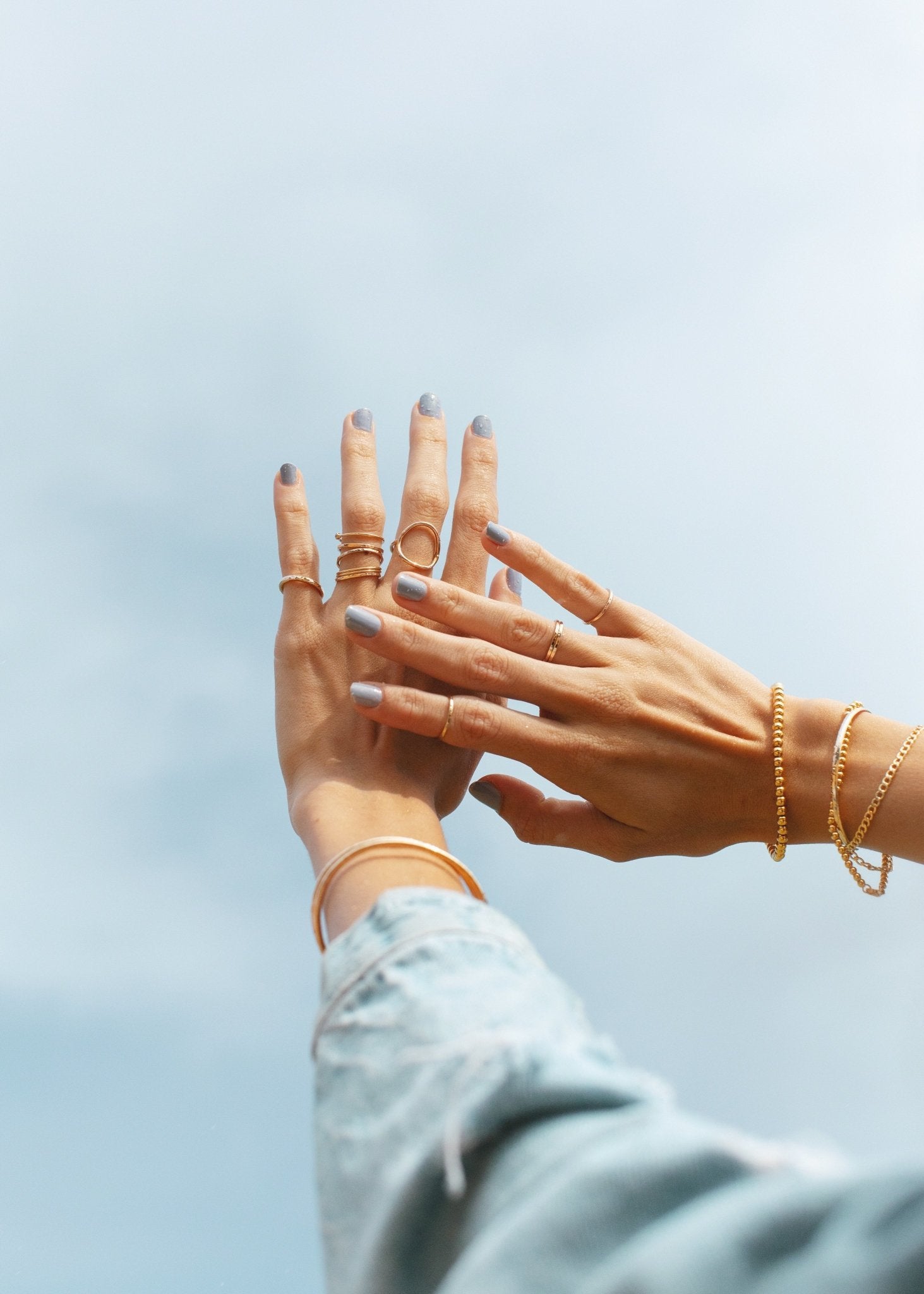 Rings - Gold Circle Ring - Pomaika'i - Ke Aloha Jewelry