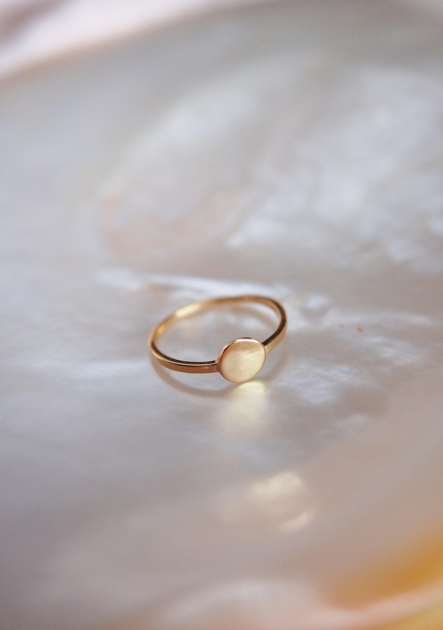 Rings - Gold Coin Ring - Ka'ohu - Ke Aloha Jewelry