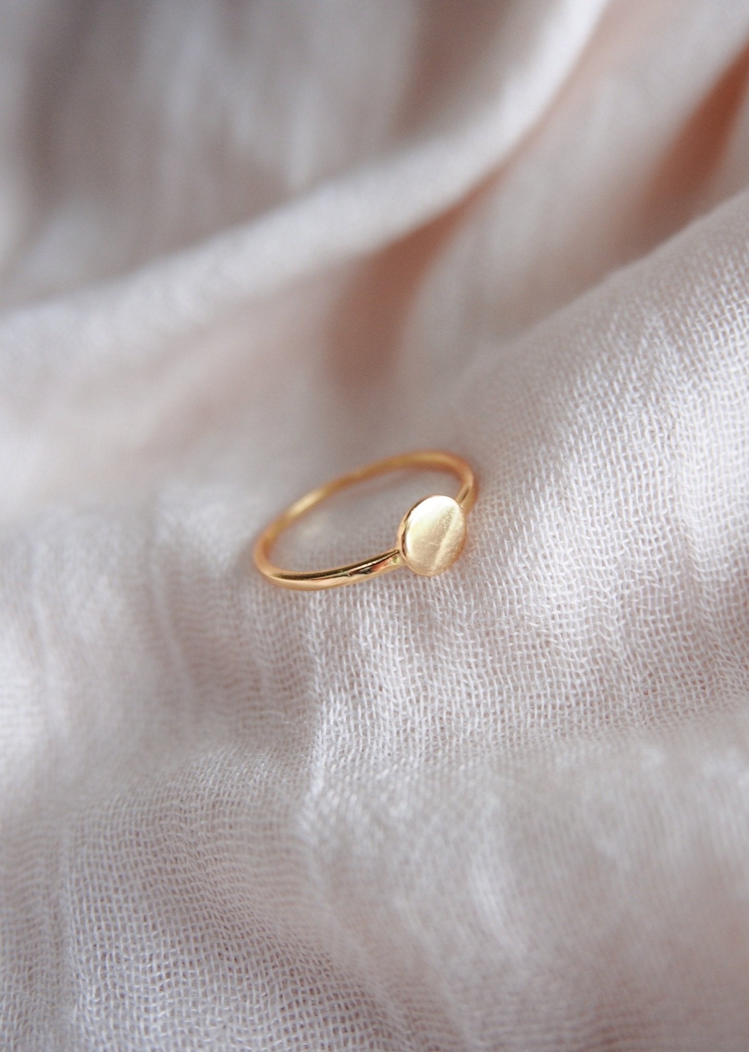 Rings - Gold Coin Ring - Ka'ohu - Ke Aloha Jewelry