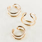 Gold Double Cuff Ring - Kau'i - Ke Aloha Jewelry