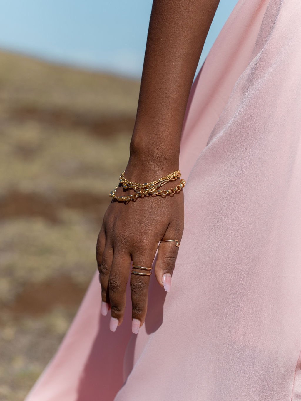 Rings - Gold Double Cuff Ring - Kau'i - ke aloha jewelry