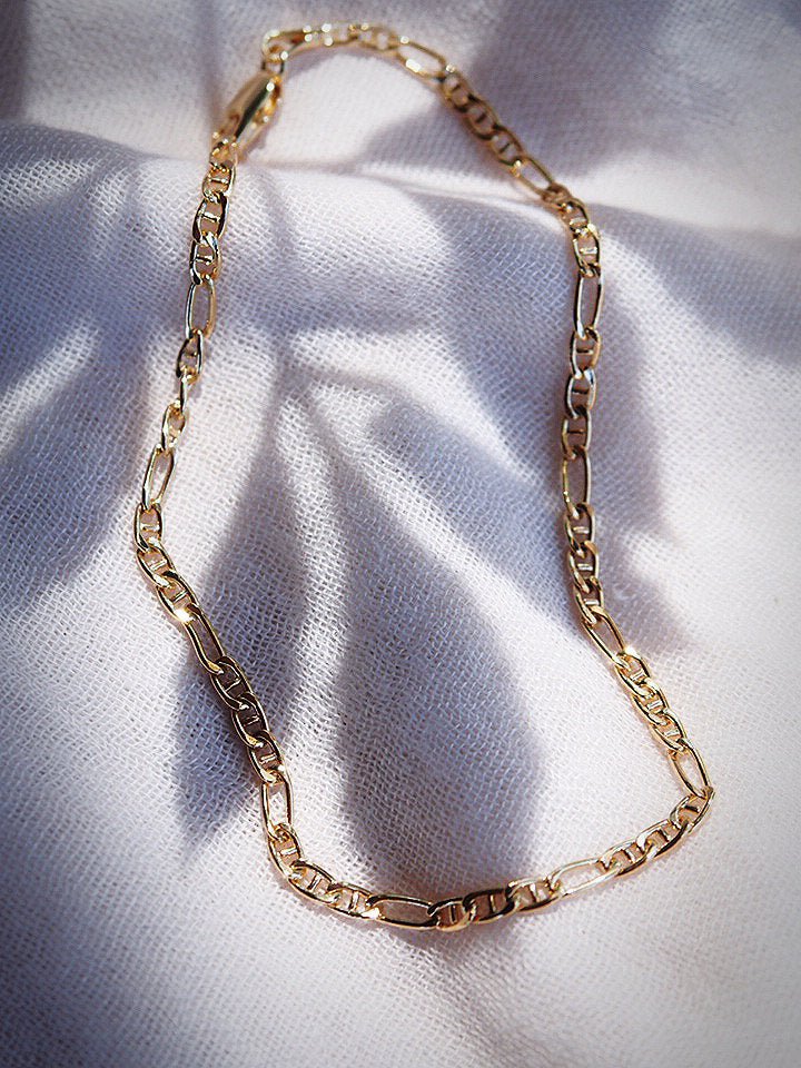 Anklets - Gold Figucci Chain Anklet - Makani - ke aloha jewelry
