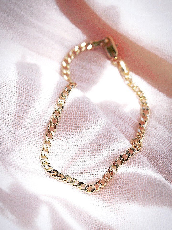 - Gold Filled Curb Chain Bracelet - ke aloha jewelry