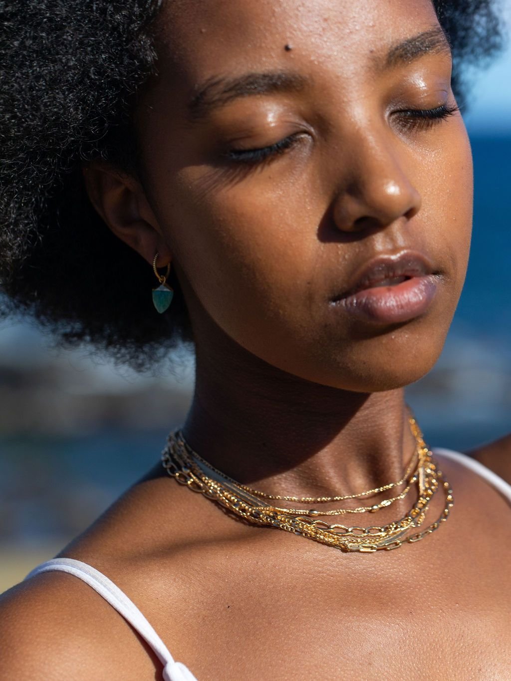 Gold Necklace - Gold Filled Dainty Figaro Chain Necklace - Halani - Ke Aloha Jewelry