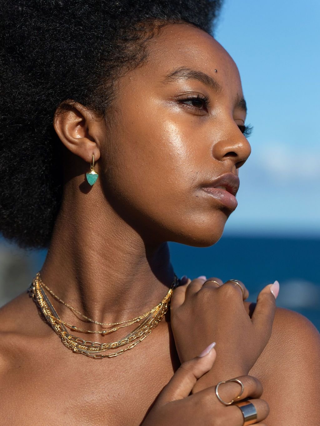 Gold Necklace - Gold Filled Dainty Figaro Chain Necklace - Halani - Ke Aloha Jewelry