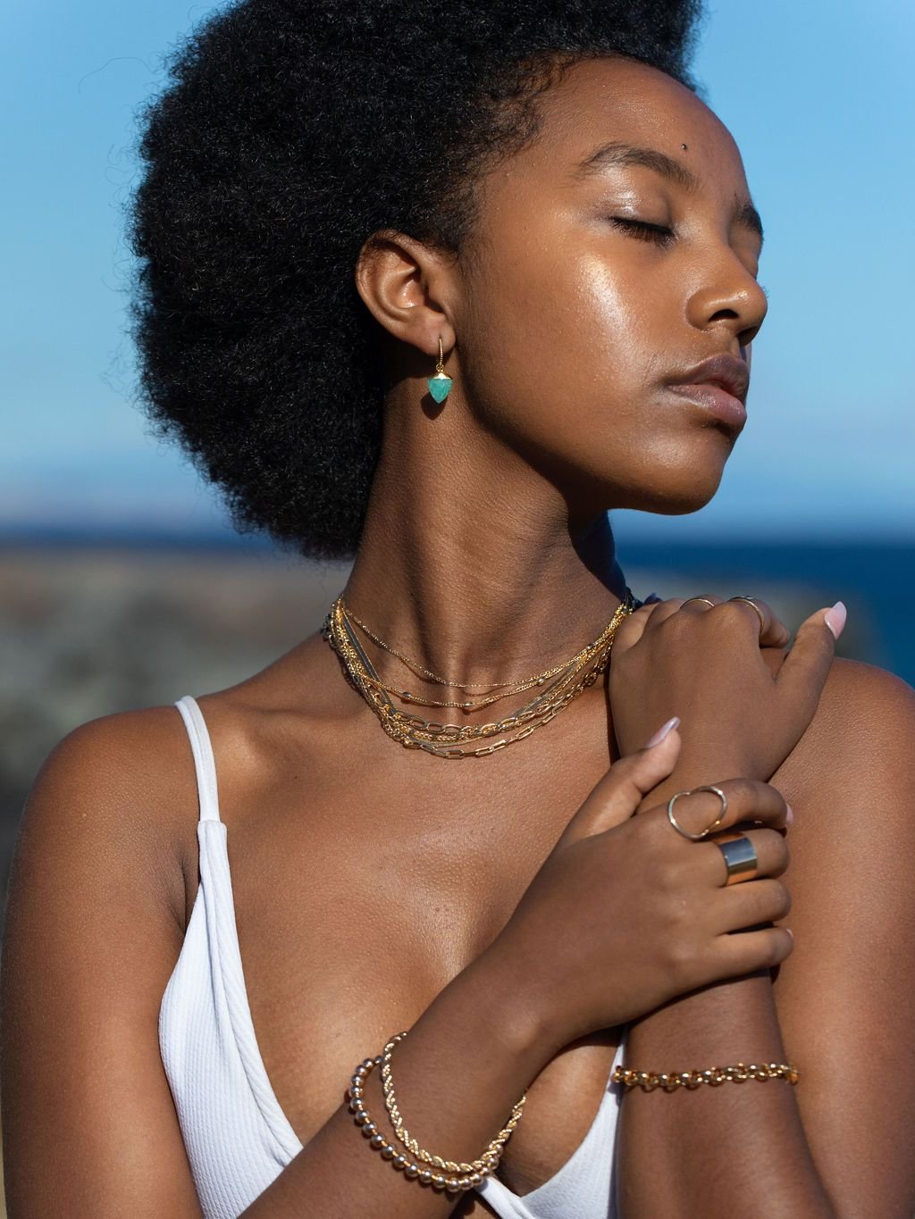 Gold Necklace - Gold Filled Dainty Figaro Chain Necklace - Halani - Ke Aloha Jewelry