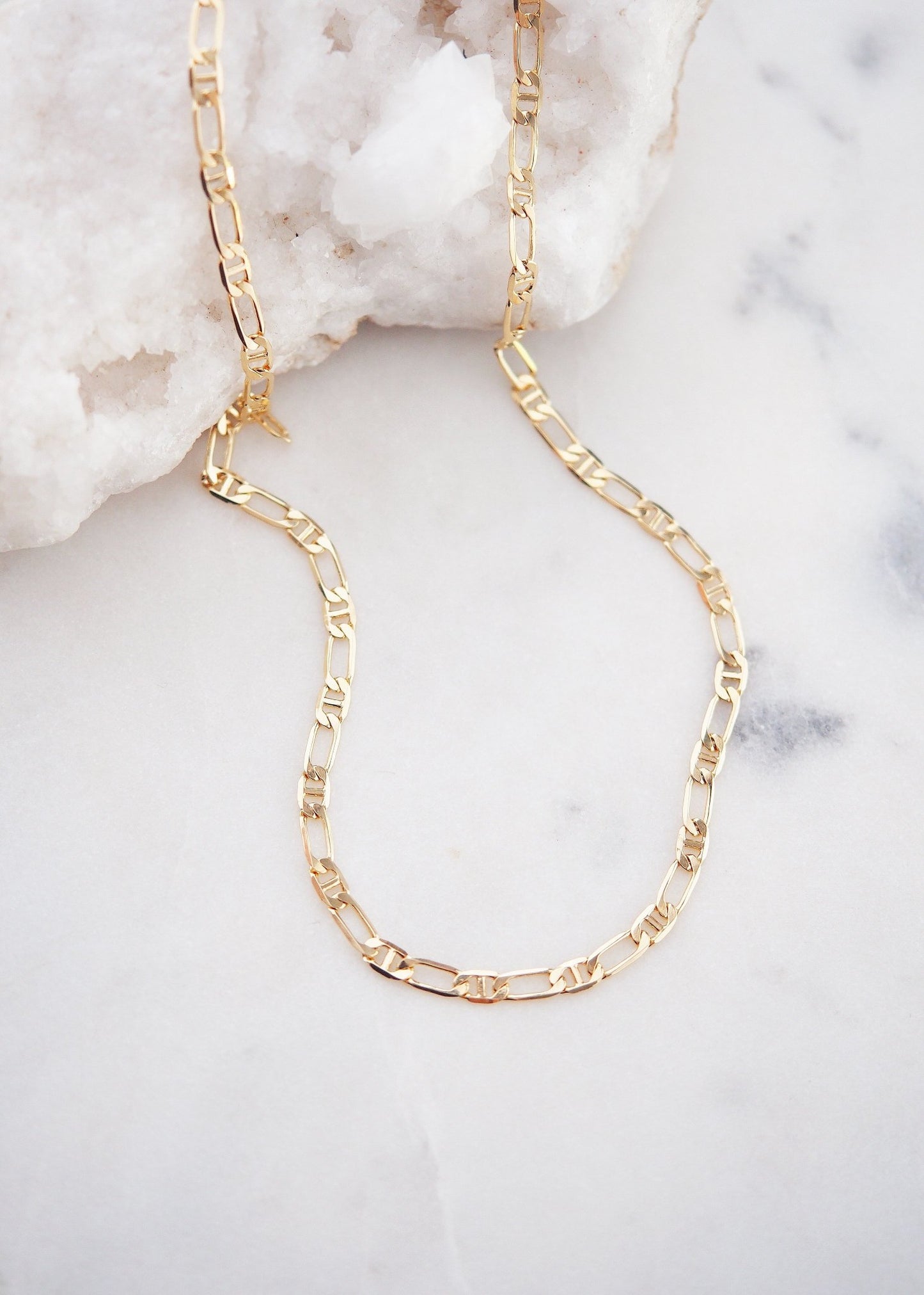 Sale - Gold Filled Fancy Mariners Chain Necklace - Keola