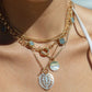 Gold Necklace - Gold Filled Heavy Rolo Chain Necklace with Focal Clasp - Lilo - ke aloha jewelry