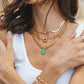 Gold Necklace - Gold Filled Heavy Rolo Chain Necklace with Focal Clasp - Lilo - Ke Aloha Jewelry