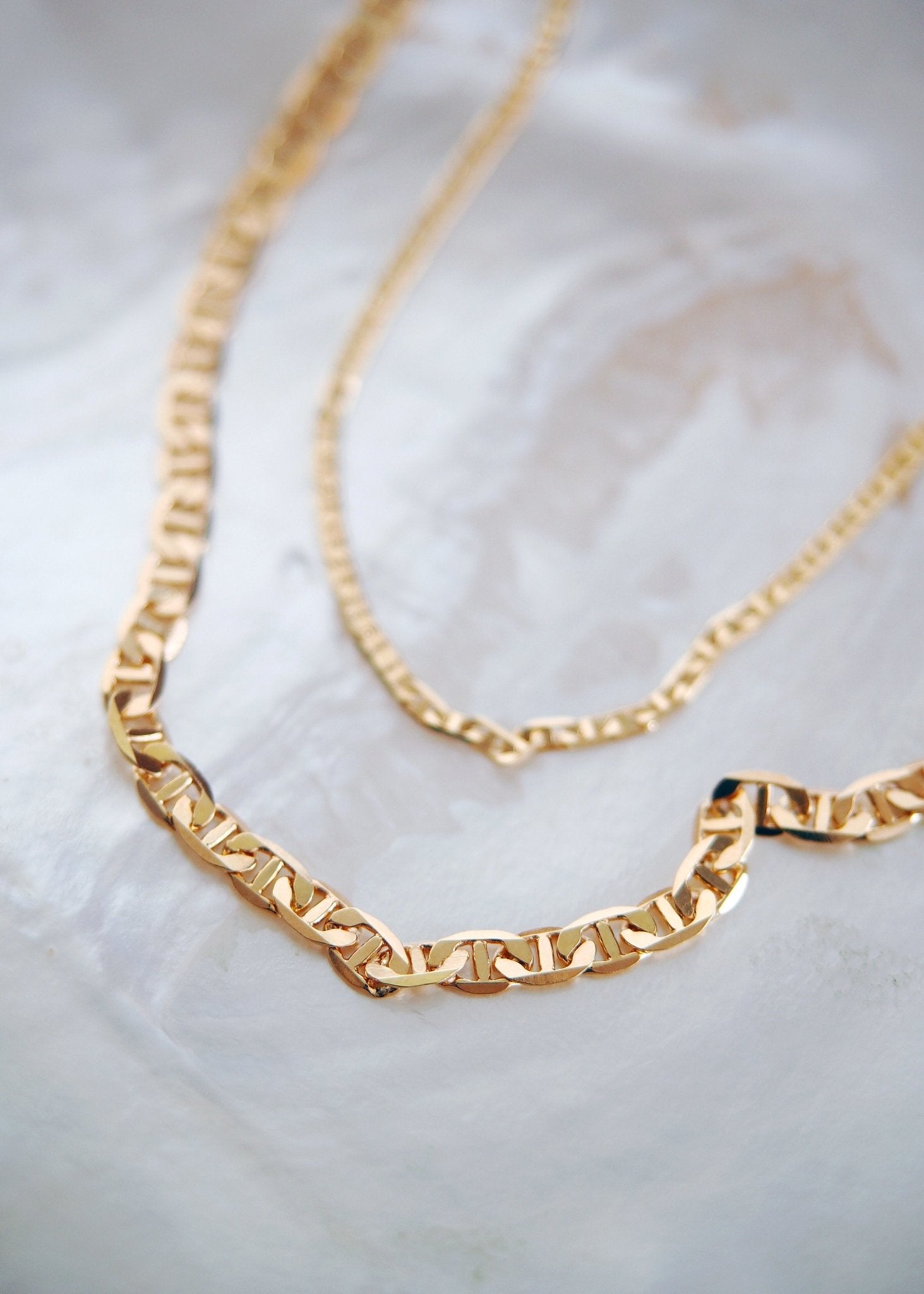Gold Necklace - Gold Filled Mariners Chain Necklace - Kala - Ke Aloha Jewelry
