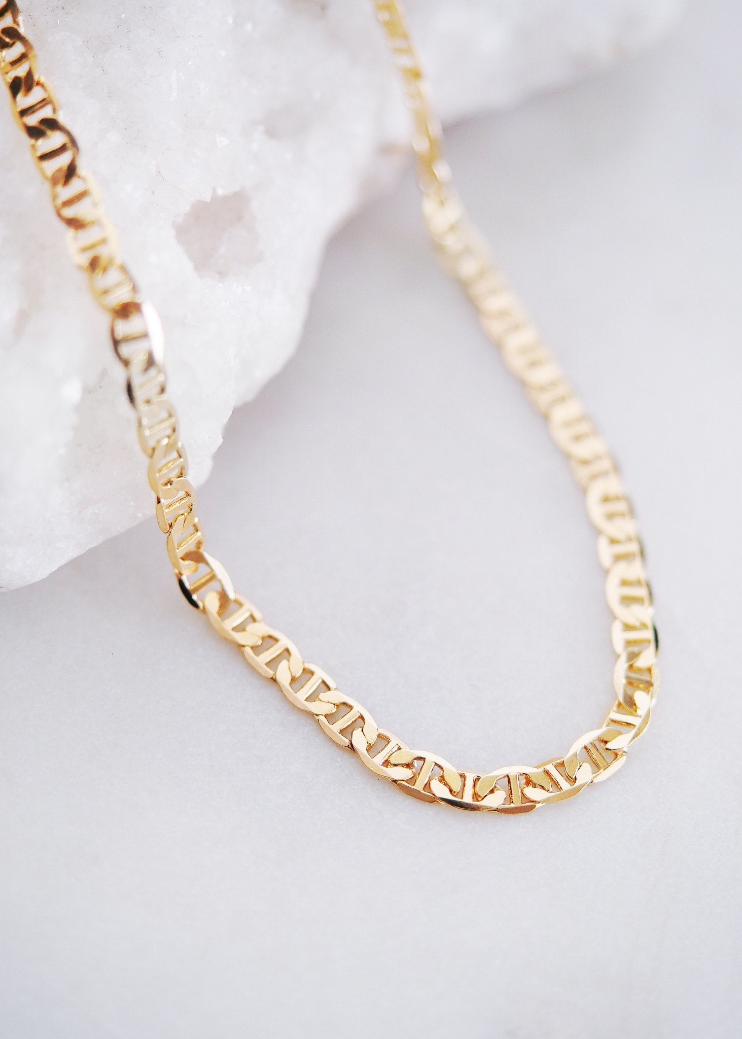 Gold Necklace - Gold Filled Mariners Chain Necklace - Kala - Ke Aloha Jewelry