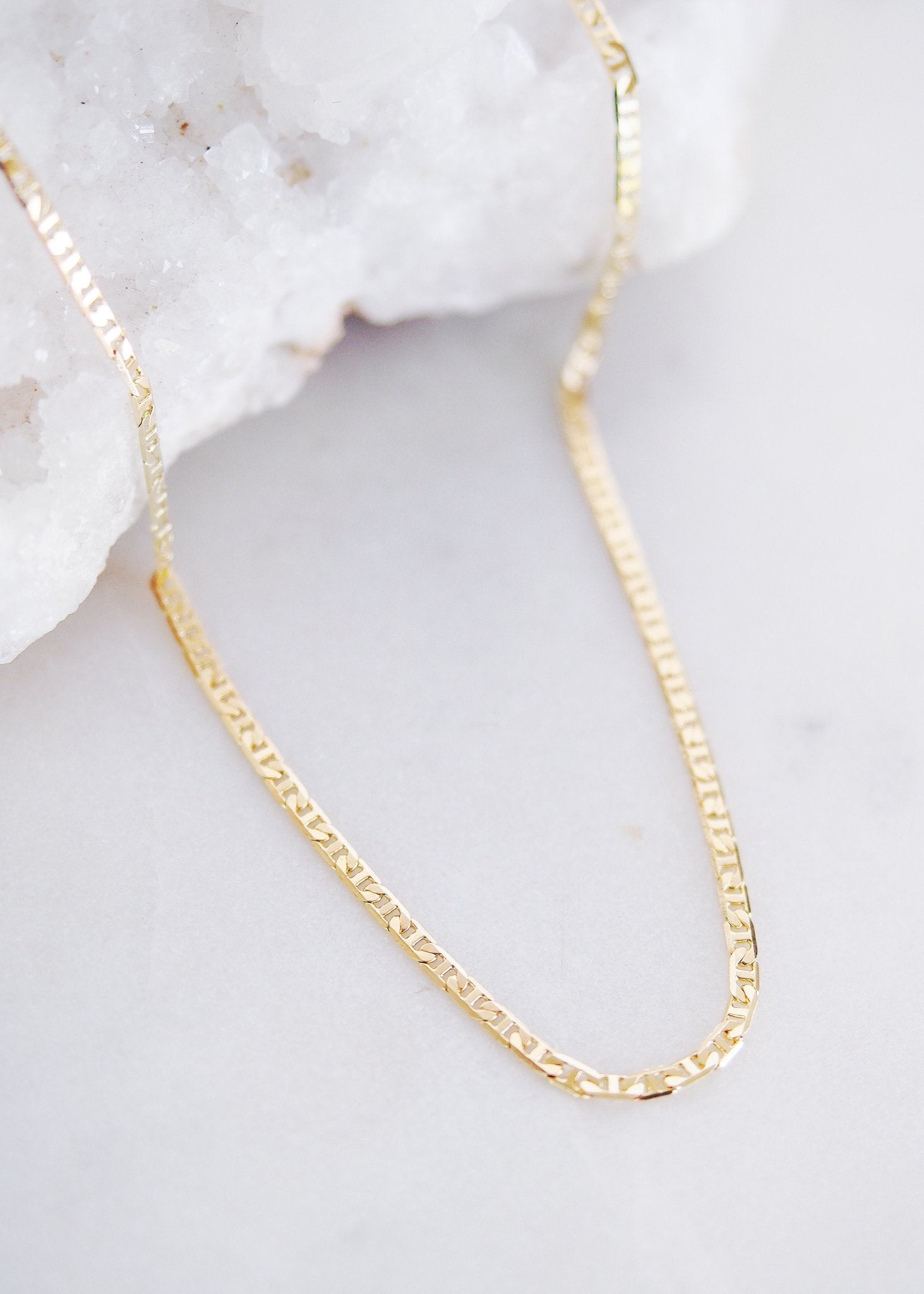 Gold Necklace - Gold Filled Mariners Chain Necklace - Kala - Ke Aloha Jewelry