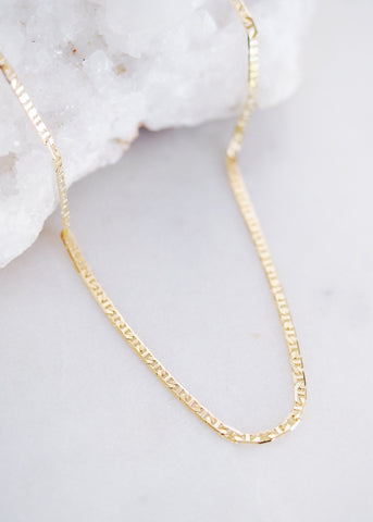 Gold Necklace - Gold Filled Mariners Chain Necklace - Kala - Ke Aloha Jewelry