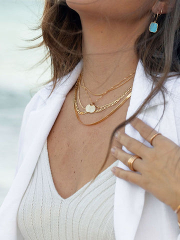 Gold Necklace - Gold Filled Mariners Chain Necklace - Kala - ke aloha jewelry