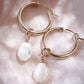 - Gold Filled Pikake Hoop Earrings - Healani - ke aloha jewelry
