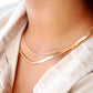 Gold Filled Singapore Chain Necklace - Luana