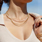 Gold Necklace - Gold Filled Snail Chain Necklace - ke aloha jewelry
