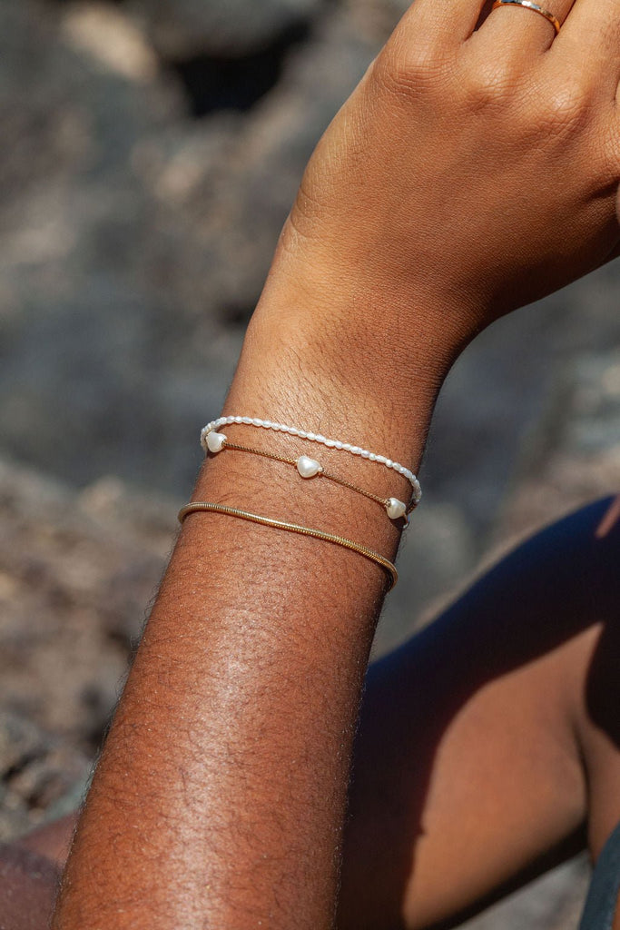Bracelets - Gold Filled Snake Chain Bracelet - Akela - ke aloha jewelry