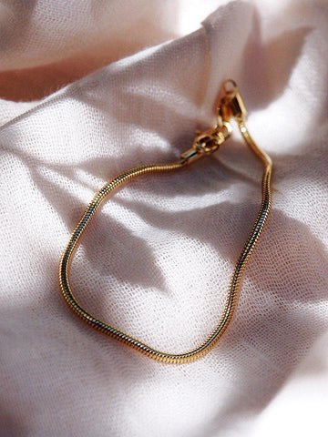 Gold Bracelet - Gold Filled Snake Chain Bracelet - Akela - ke aloha jewelry