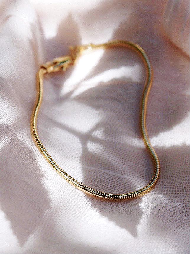 Gold Bracelet - Gold Filled Snake Chain Bracelet - Akela - ke aloha jewelry