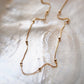 Gold Necklace - Gold Filled Sphere Box Chain Necklace - Kahiwa - Ke Aloha Jewelry