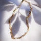 Anklets - Gold Flat Figaro Chain Anklet - Kaipo'i - ke aloha jewelry