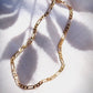 Anklets - Gold Flat Figaro Chain Anklet - Kaipo'i - ke aloha jewelry