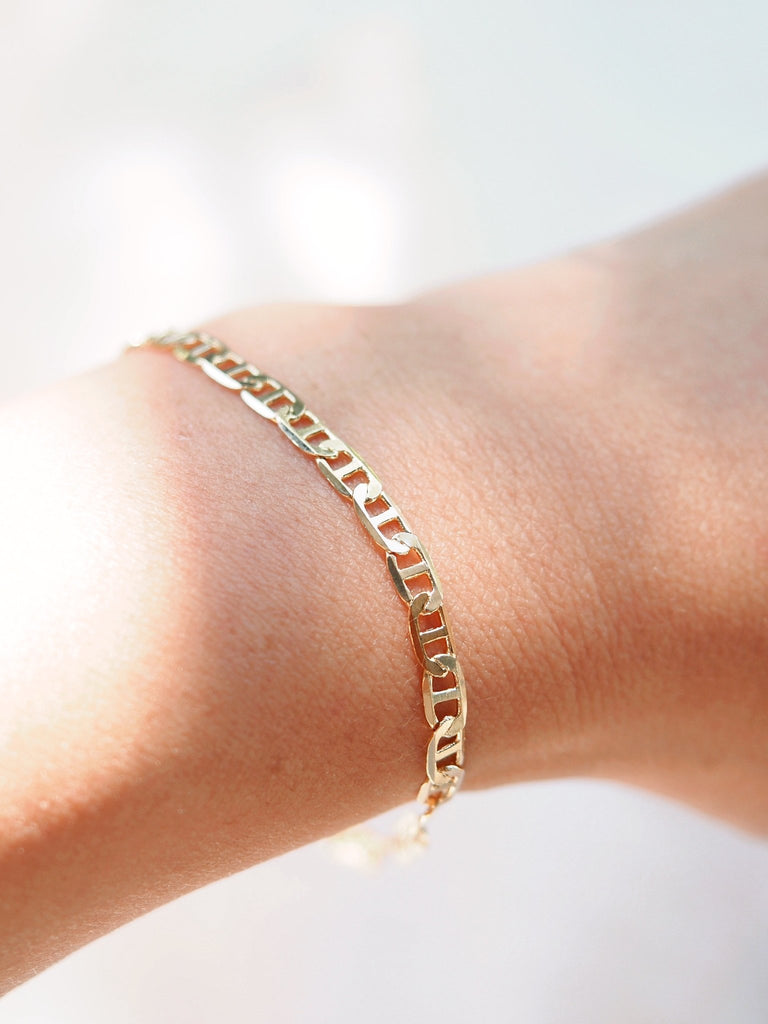 Gold Bracelet - Gold Mariners Chain Bracelet - Kala - Ke Aloha Jewelry