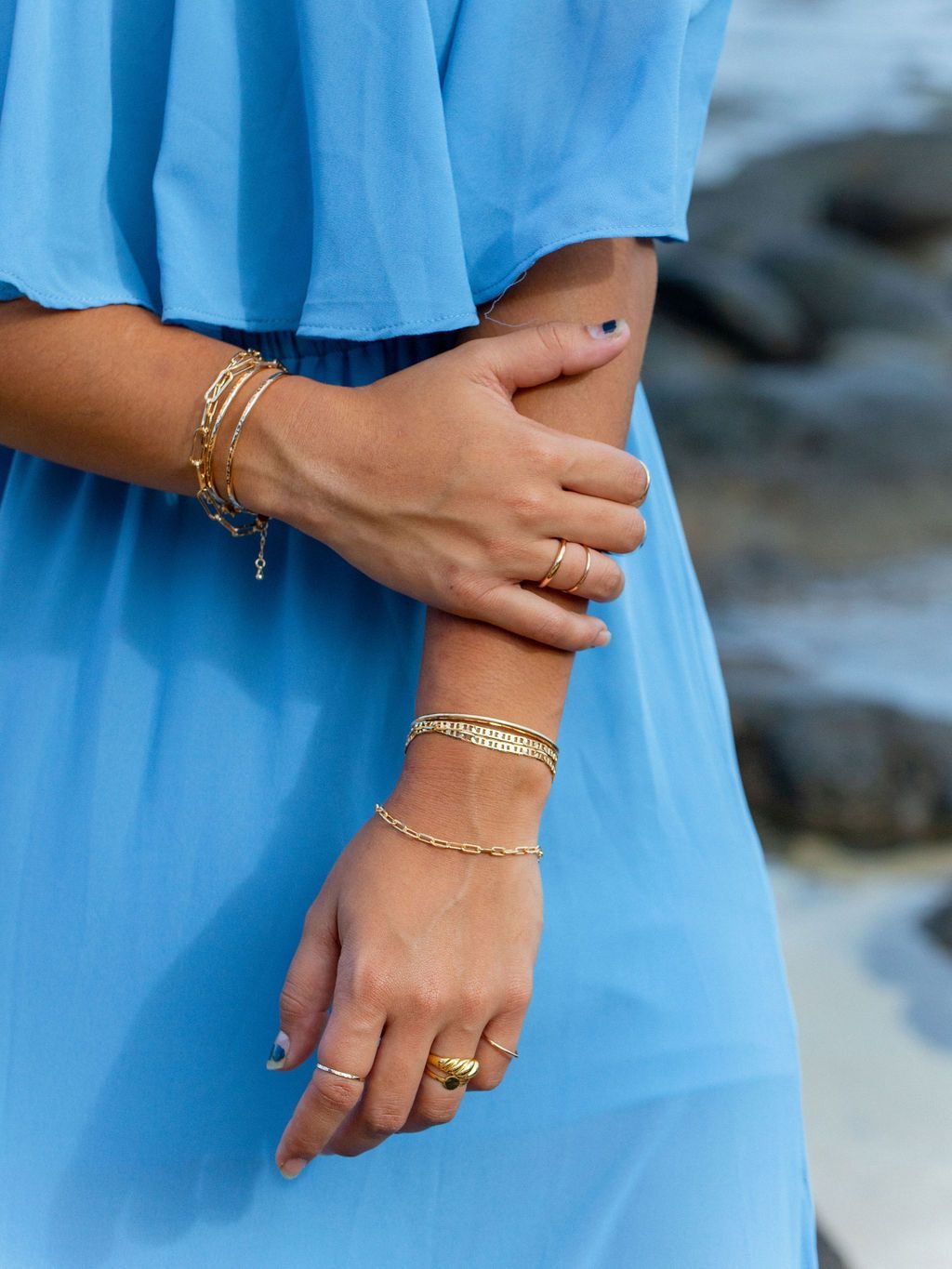 Gold Bracelet - Gold Mariners Chain Bracelet - Kala - Ke Aloha Jewelry