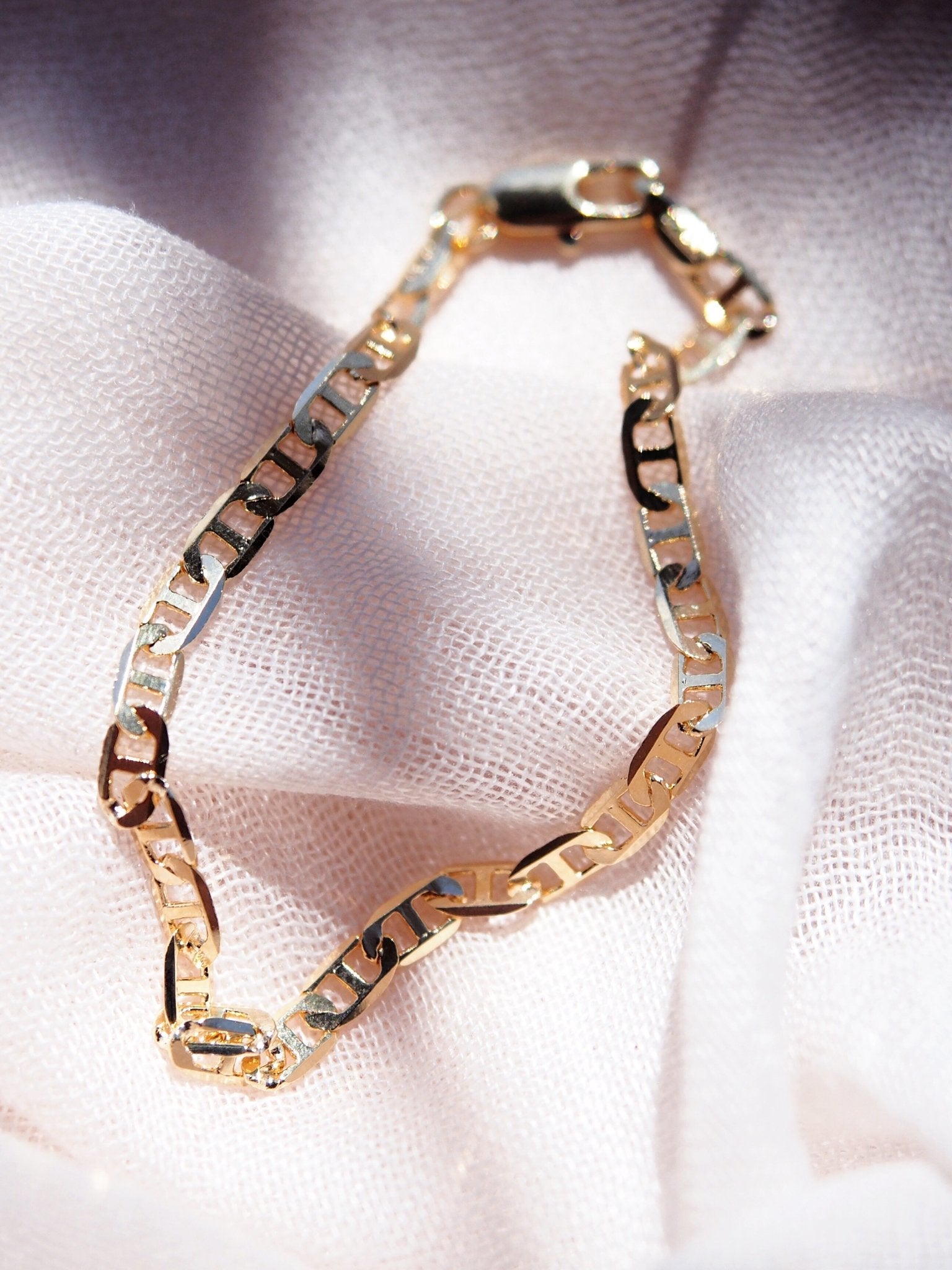 Gold Bracelet - Gold Mariners Chain Bracelet - Kala - Ke Aloha Jewelry
