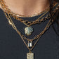 Gold Necklace - Gold Monstera Leaf Necklace - Kini - ke aloha jewelry