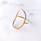 Gold Oval Ring - Makanui