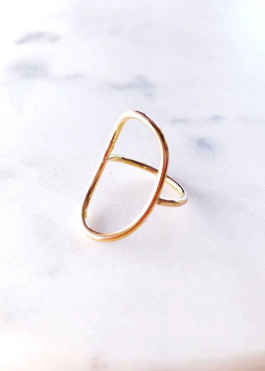 Gold Oval Ring - Makanui