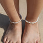 Anklets - Gold Puka Shell Anklet - Kahale - ke aloha jewelry