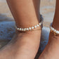 Anklets - Gold Puka Shell Anklet - Kahale - ke aloha jewelry