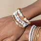 Gold Bracelet - Gold Puka Shell Pearl Bracelet - Maka - ke aloha jewelry