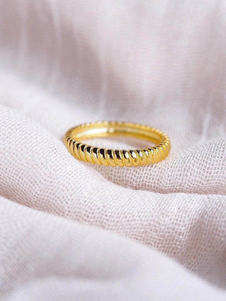 Rings - Gold Rope Stack Ring - Keawe - ke aloha jewelry