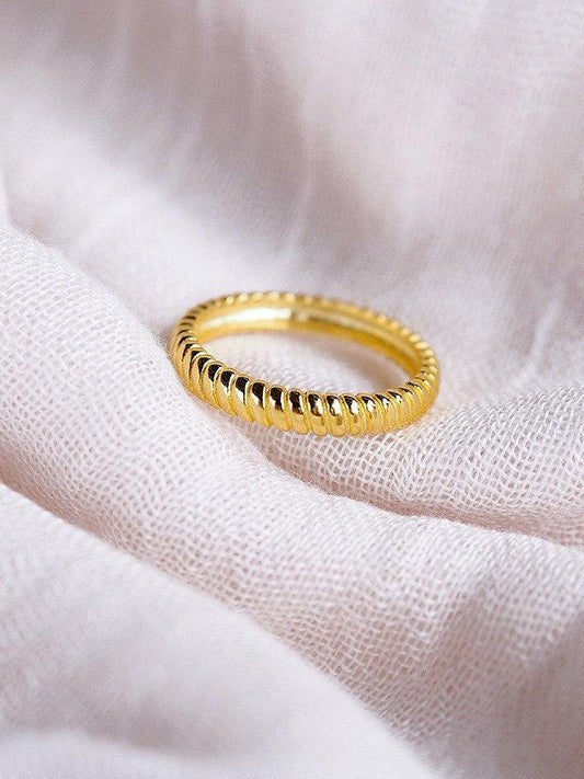 Rings - Gold Rope Stack Ring - Keawe - ke aloha jewelry