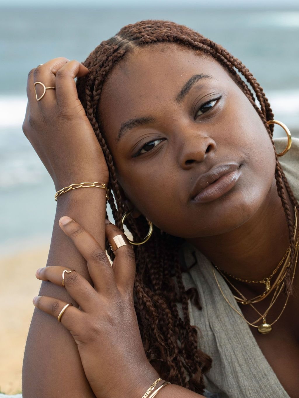 Gold Necklace - Gold Sea Shell Necklace - Keone - ke aloha jewelry