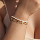Gold Bracelet - Gold Shell and Pearl Bracelet Set - ke aloha jewelry