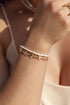 Gold Bracelet - Gold Shell and Pearl Bracelet Set - ke aloha jewelry