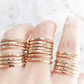 Gold Thick Stacking Ring - Ailani - Ke Aloha Jewelry