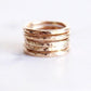 Gold Thick Stacking Ring - Ailani - Ke Aloha Jewelry