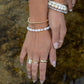 Gold Bracelet - Grey Freshwater Pearl Bead Bracelet - Keilani - ke aloha jewelry