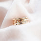 Rings - Hammered Gold Filled Stack Ring - Kaiko - ke aloha jewelry