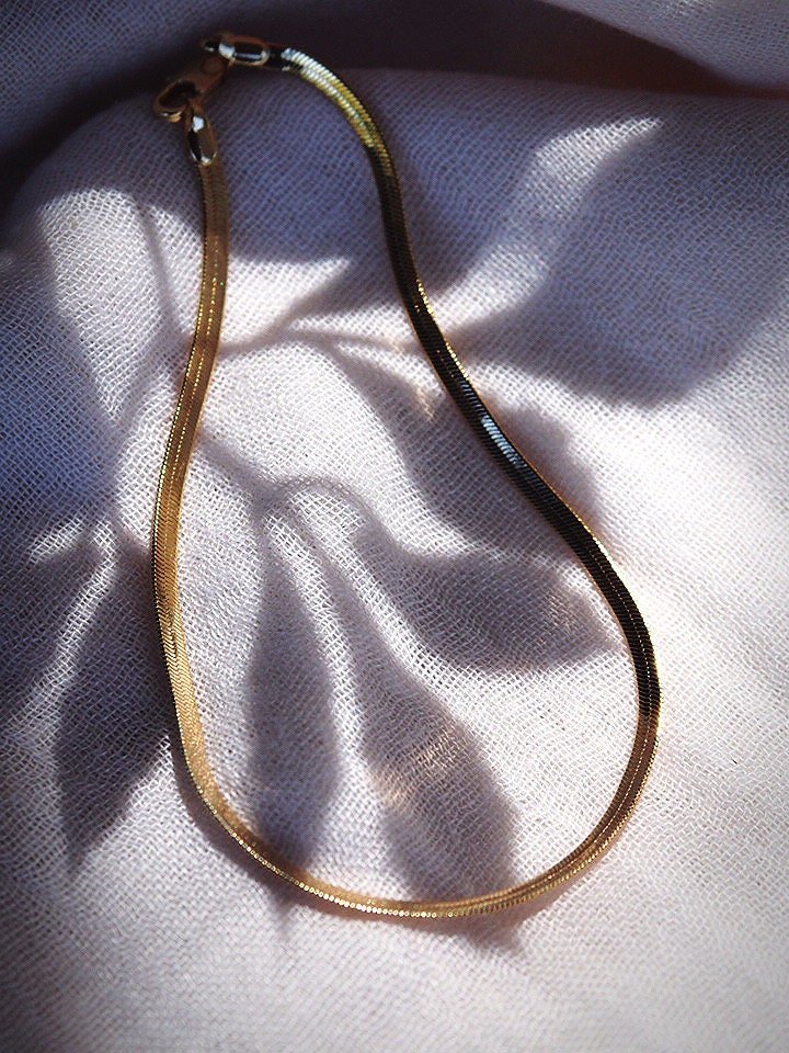 Anklets - Herringbone Chain Anklet - Konani - ke aloha jewelry