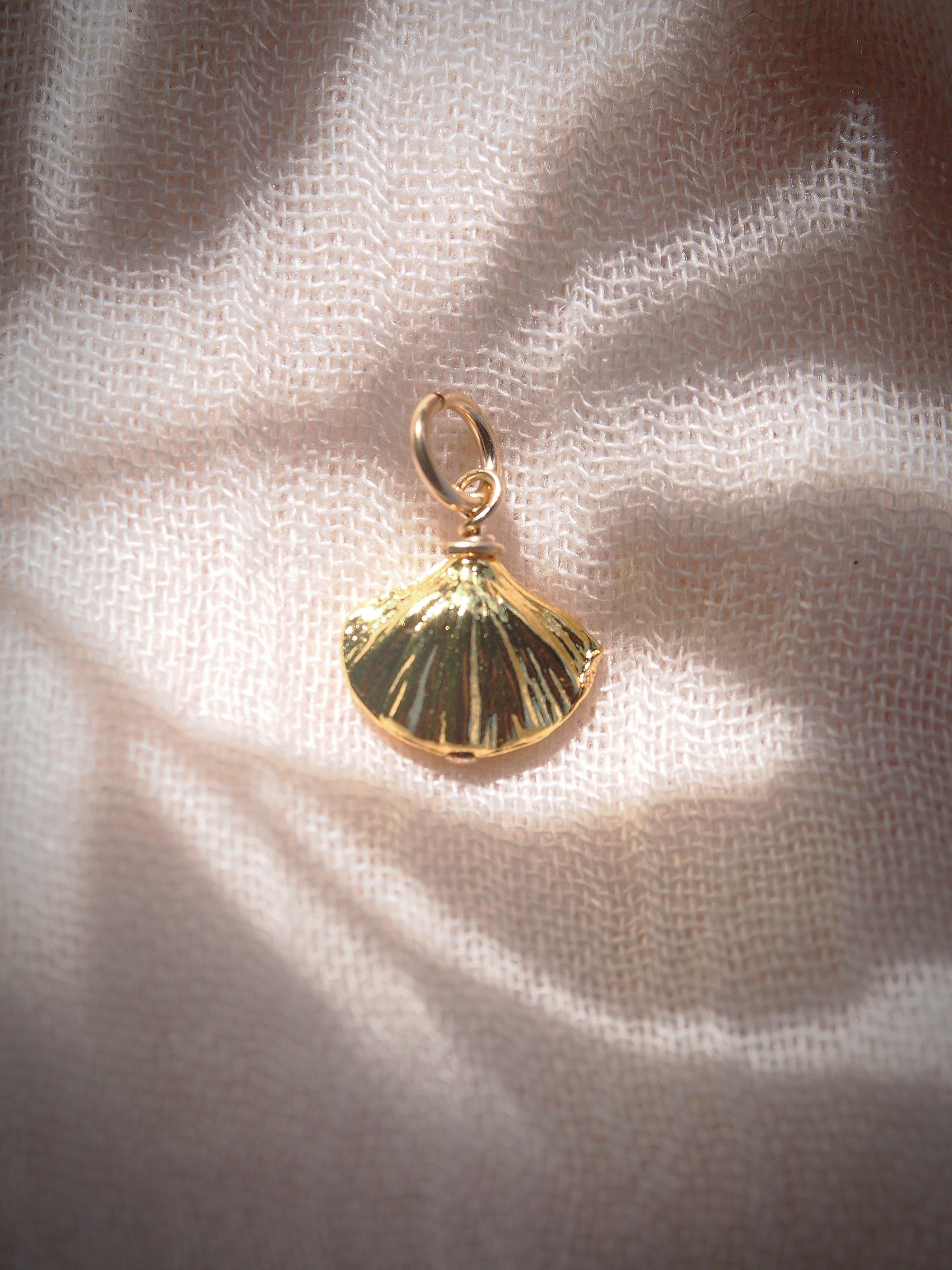 Gold Plated Shell Charm